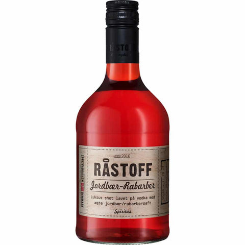 Råstoff Jordbær Rabarber Spiritus