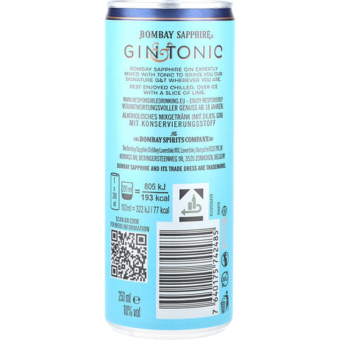 Bombay Sapphire Gin & Tonic Spiritus