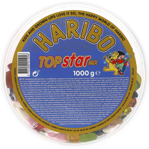 Haribo Dk Top Star Mix Slik & Dagligvarer