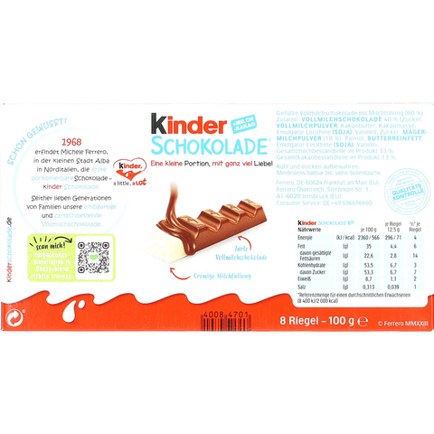 Ferrero Kinder Schokolade