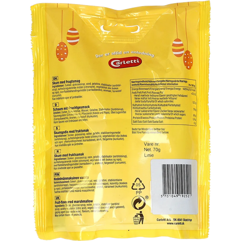 Carletti Påskeskum Appelsin Ferskensmag