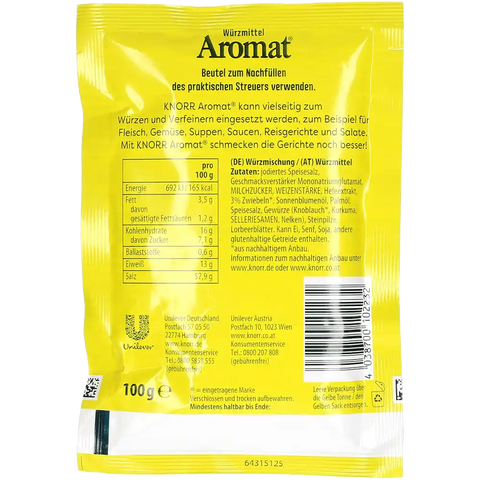 Knorr Aromat Universal Würzmittel Nachfüller, 100G