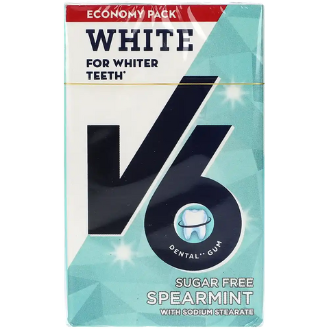 V6 Dental White Spearmint, 72G