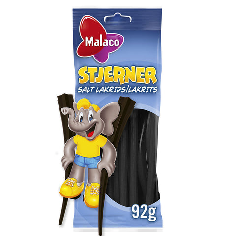 Malaco Stjerner Salt Lakrids Slik & Dagligvarer