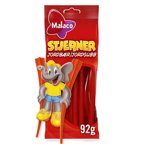 Malaco Stjerner Jordbær Slik & Dagligvarer