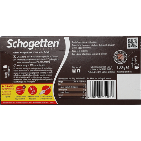 Schogetten Edel Zartbitter