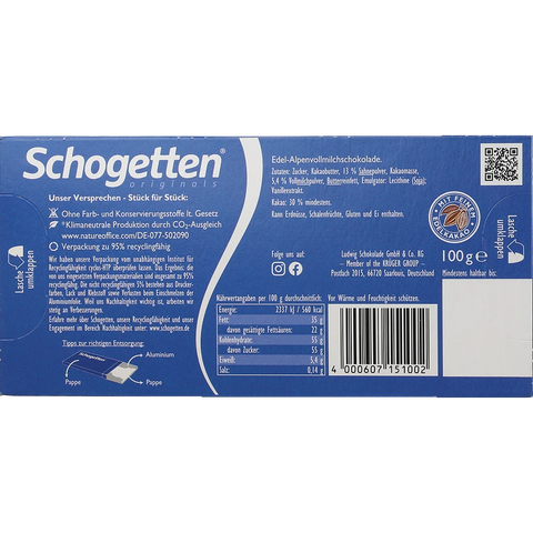 Schogetten Alpenvollmilch
