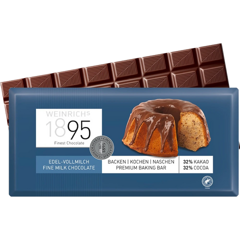 Weinrich's Premium Baking Bar Edel-Vollmilch