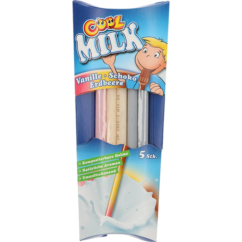 Cool Milchtrinkhalme 3-fach