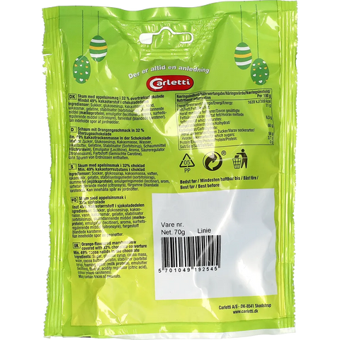 Carletti Påskeskum Apfelsine mit dunklem Vekao