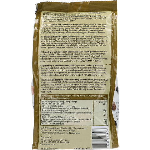 Van Slooten Festival Salmiak&salzLakritz glutenfr
