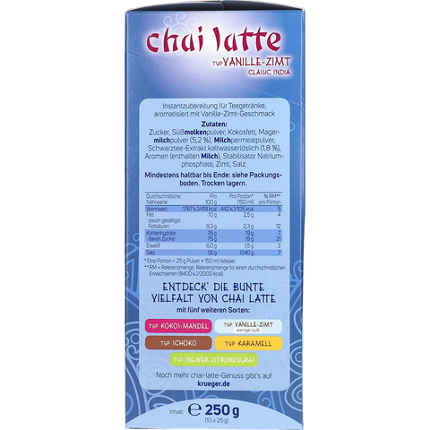 Krüger Chai Latte Classic, 250G