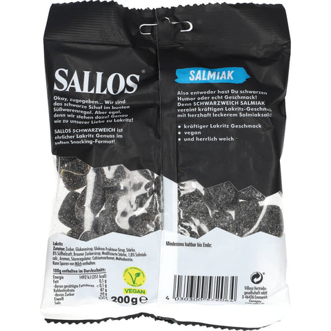 Sallos Schwarzweich Salmiak Slik & Dagligvarer