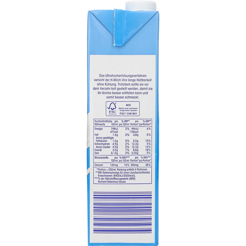 ja! H-Milch Gvo-Frei 1,5%