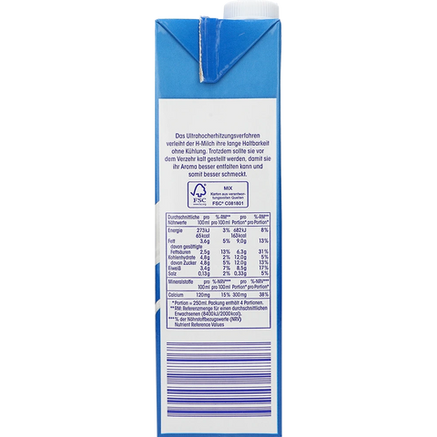 ja! H-Milch Gvo-Frei 3,5%