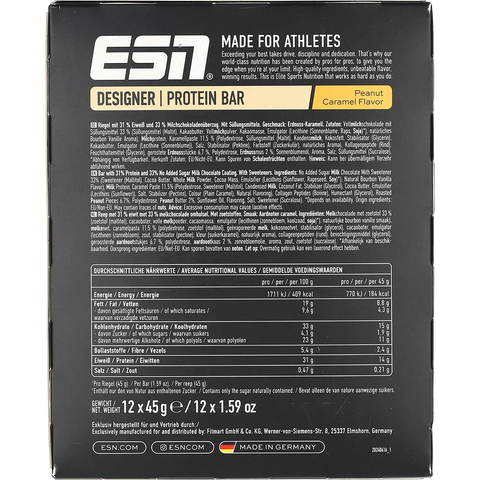 ESN Protein Designer Bar Peanut Caramel