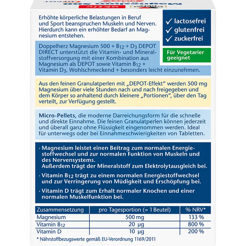 DH Magnesium 500+B12+D3 Depot direct