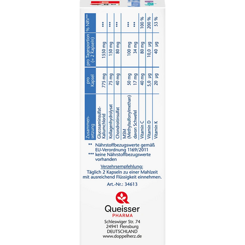 DH Glucosamin 1550+Kollagen+MSM Kps.