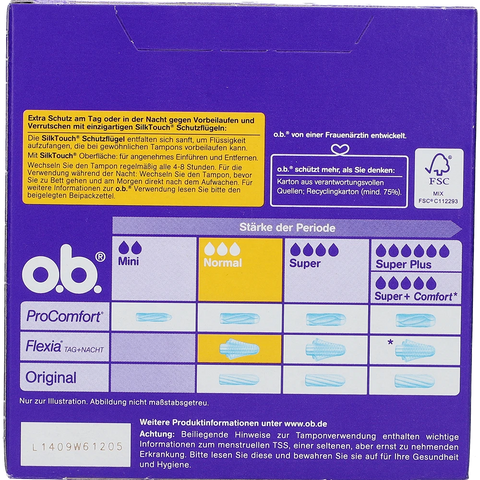 OB Tampons Flexia Tag & Nacht
