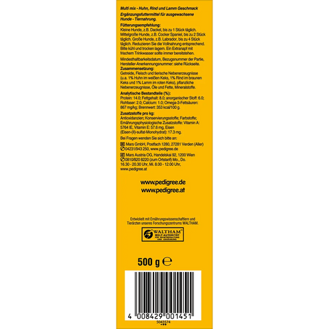 Pedigree Biscrok 3 Sorten