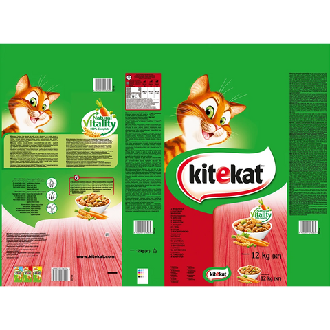 Kitekat Trocken mit Rind & Gemüse