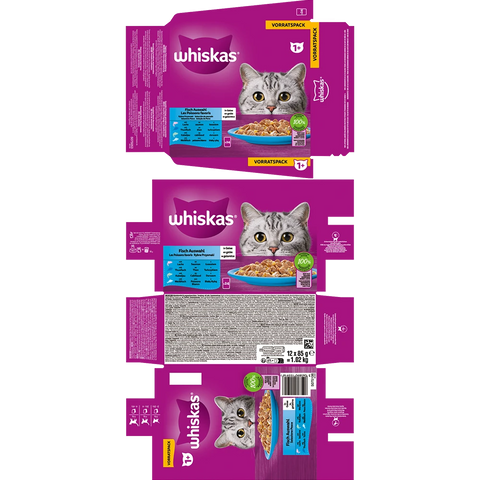 Whiskas Fisch Auswahl Gelee