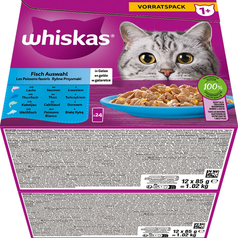 Whiskas Fisch Auswahl Gelee