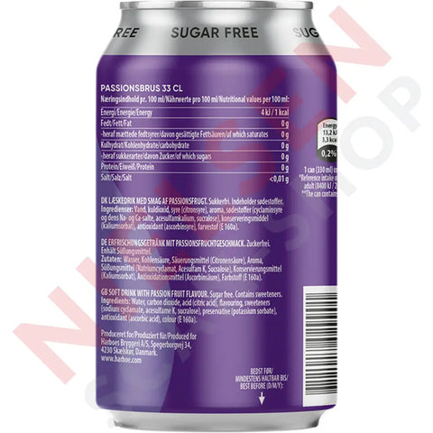 Harboe Passionsbrus 0% Sugar Softdrinks & Energydrinks