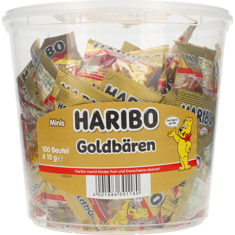 Haribo Goldbären Minis – 100 Beutel á 10g – 1kg - AllSpirits