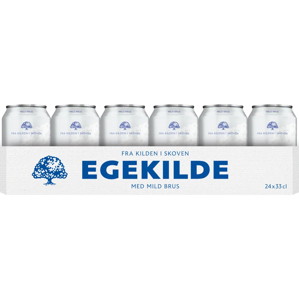 Egekilde med mild brus