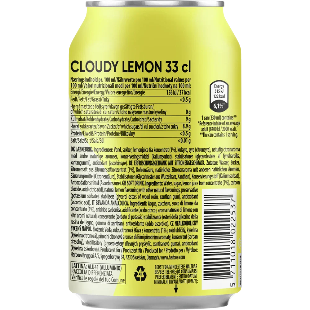 Harboe Lemon Cloudy