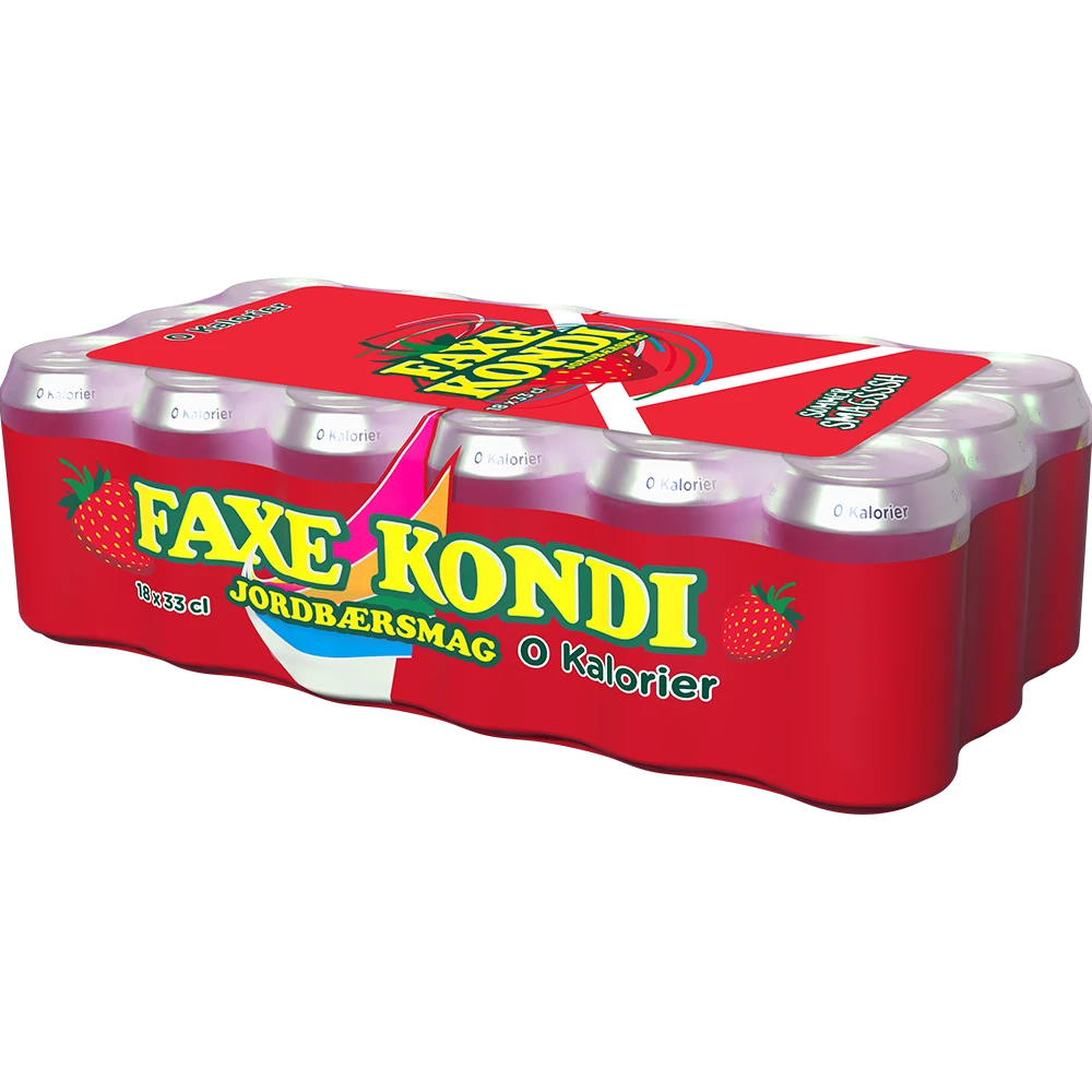 Faxe Kondi Jordgubb 0 kalorier