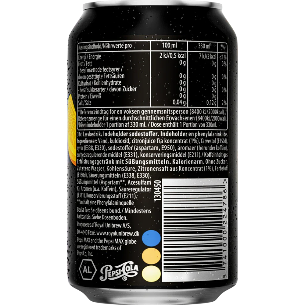 Pepsi Max Lemon