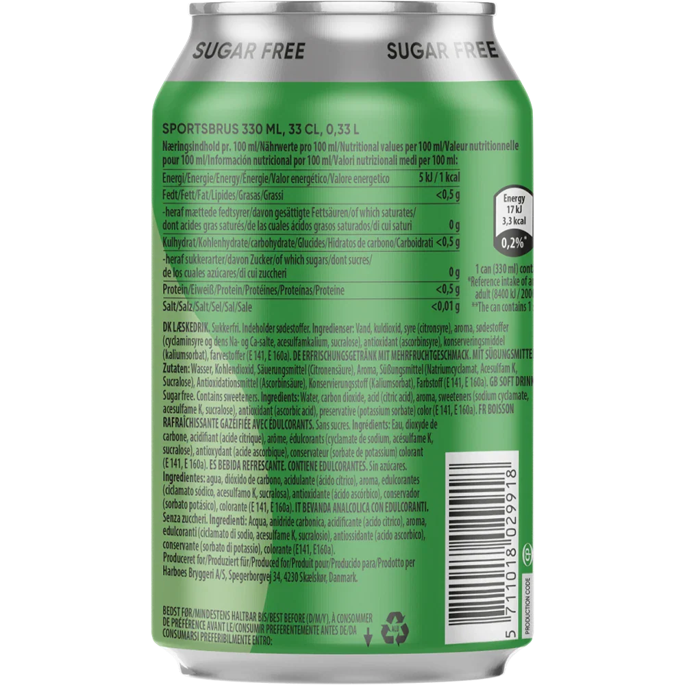 Harboe Sport 0% Sugar