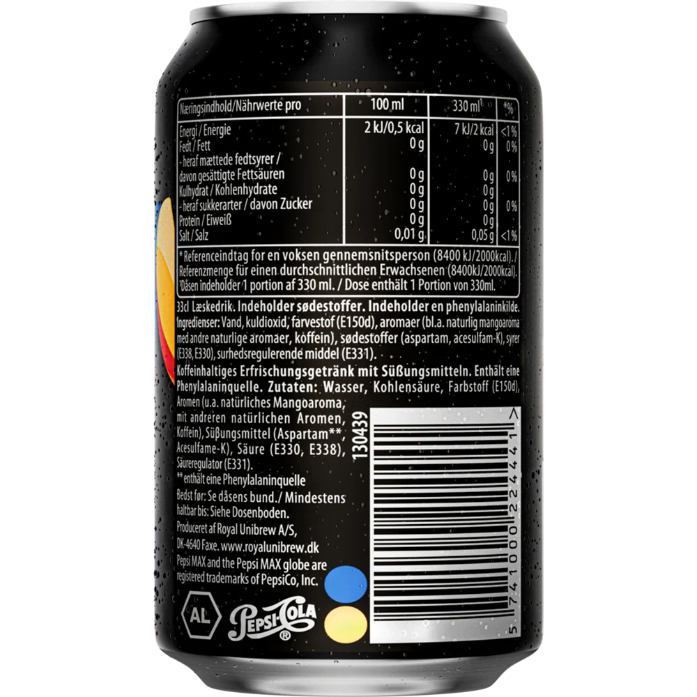 Pepsi Max Mango