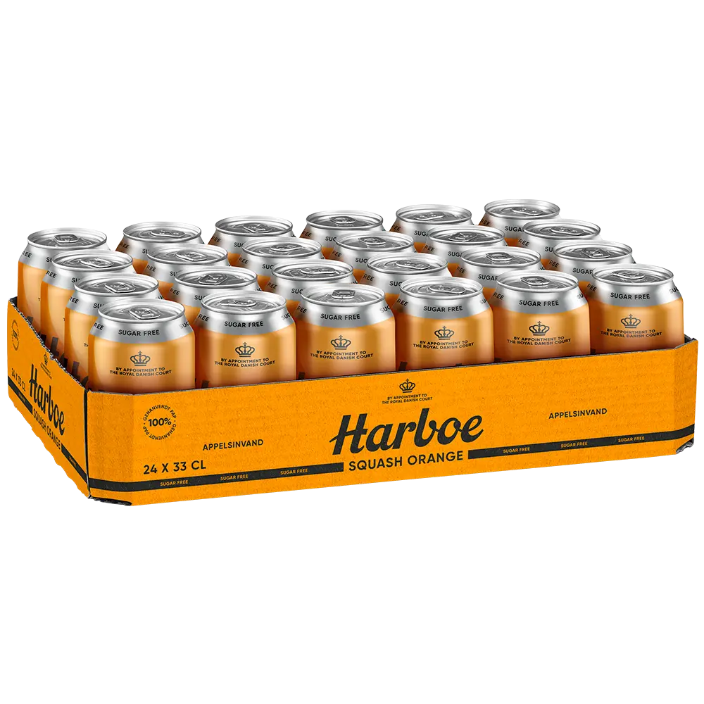 Harboe Squash Apelsin 0% socker
