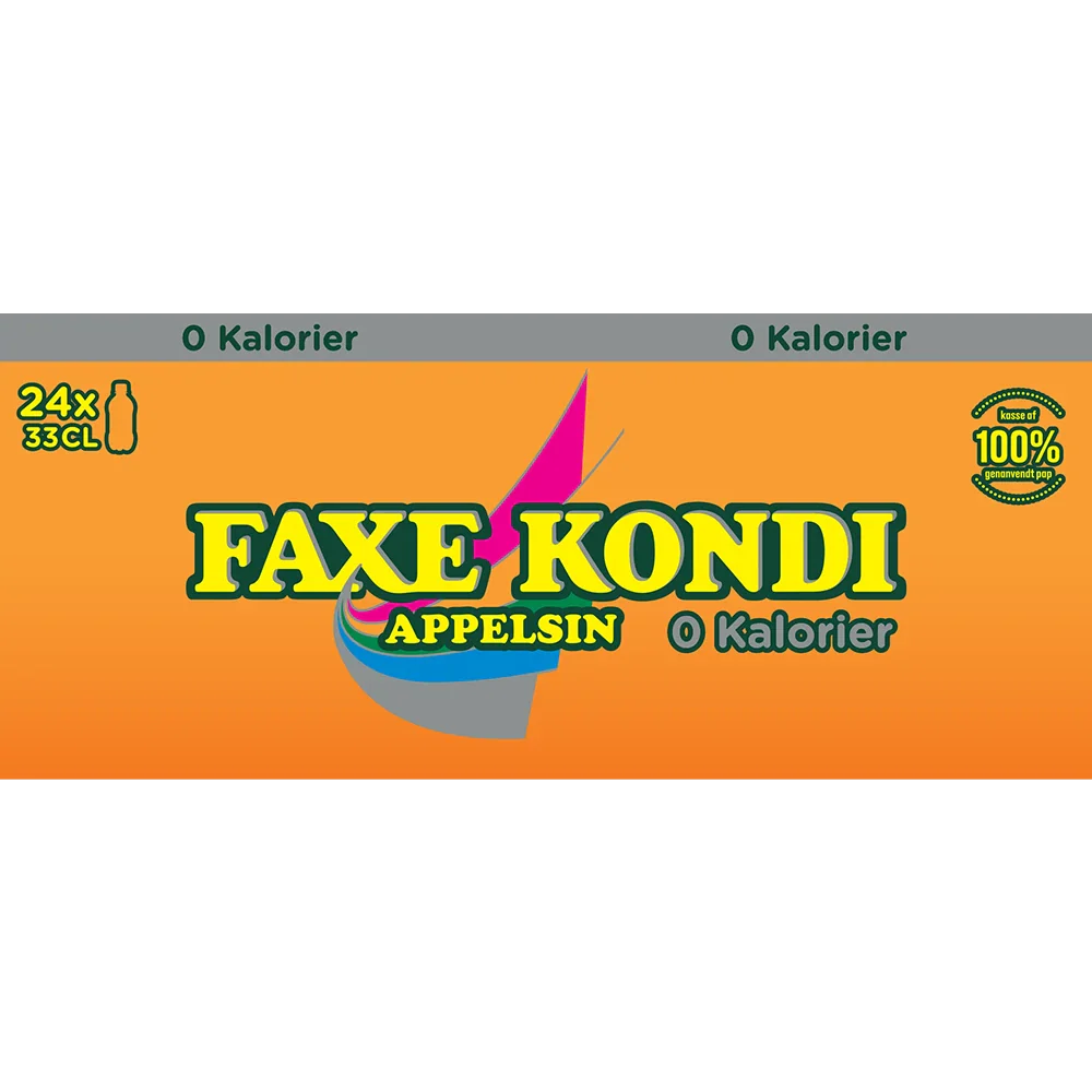 Faxe Kondi Apelsin 0 kalorier PET