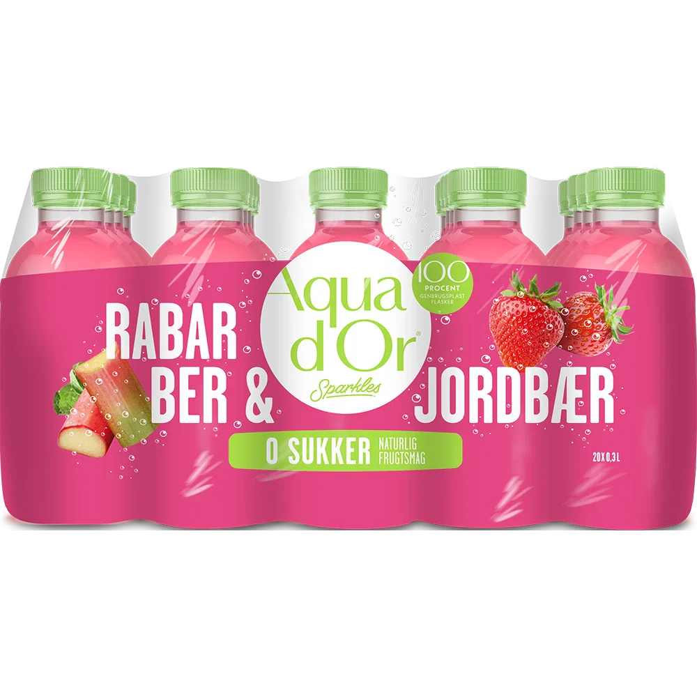 Aqua d'Or Sparkles Rabarber & Jordbær