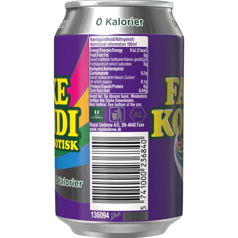 Faxe Kondi Eksotisk 0 kalorier 18x0,33L