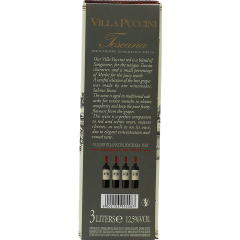 Villa Puccini Oak Aged Red Wine