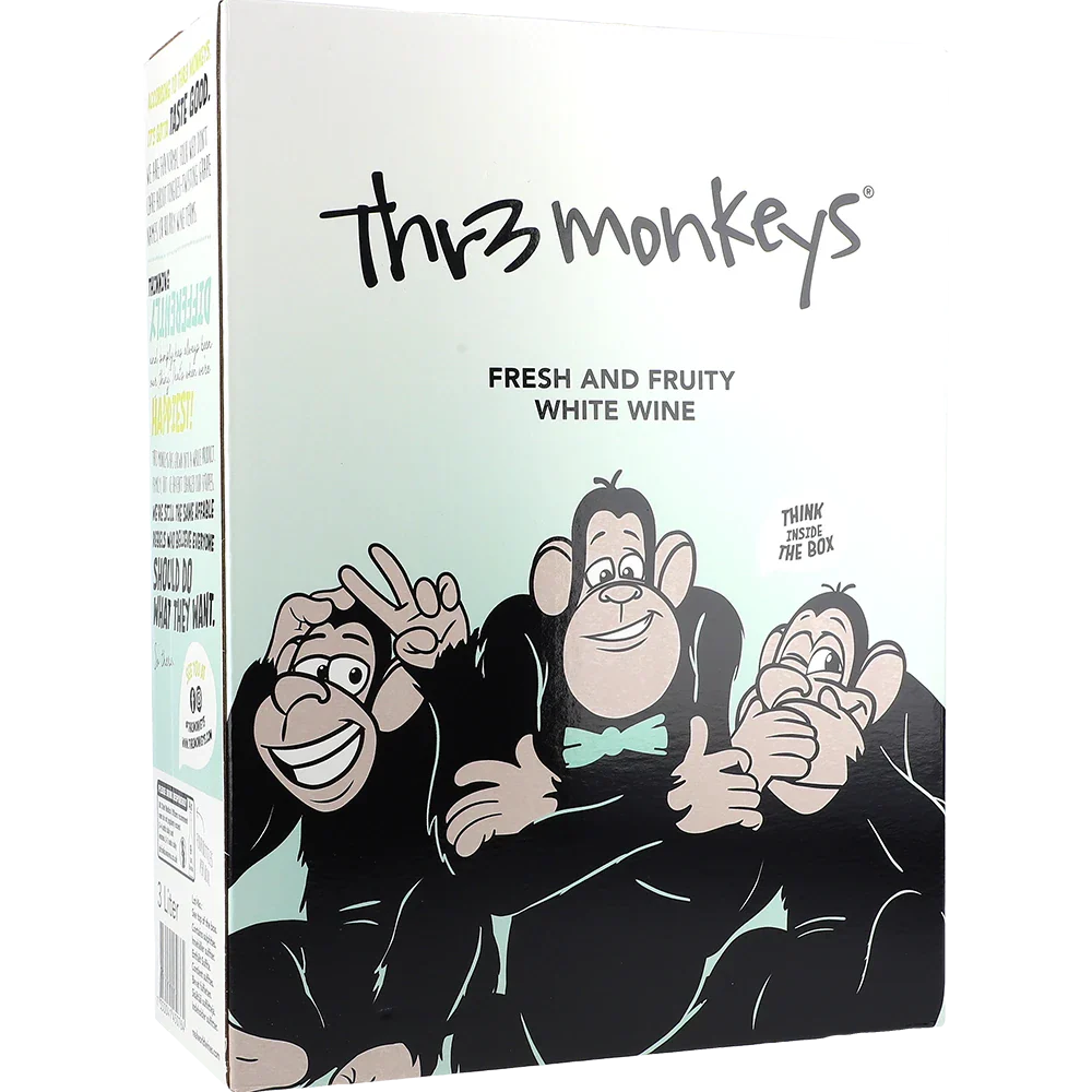 Thr3 Monkeys White