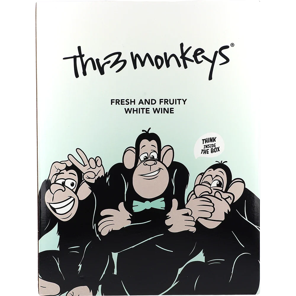 Thr3 Monkeys White