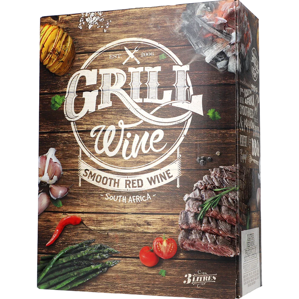 Grill slät röd