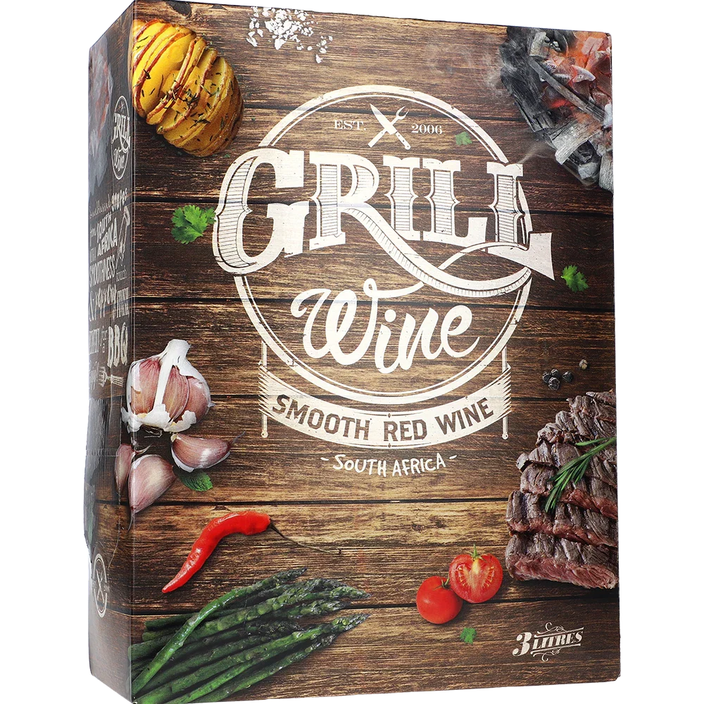 Grill slät röd