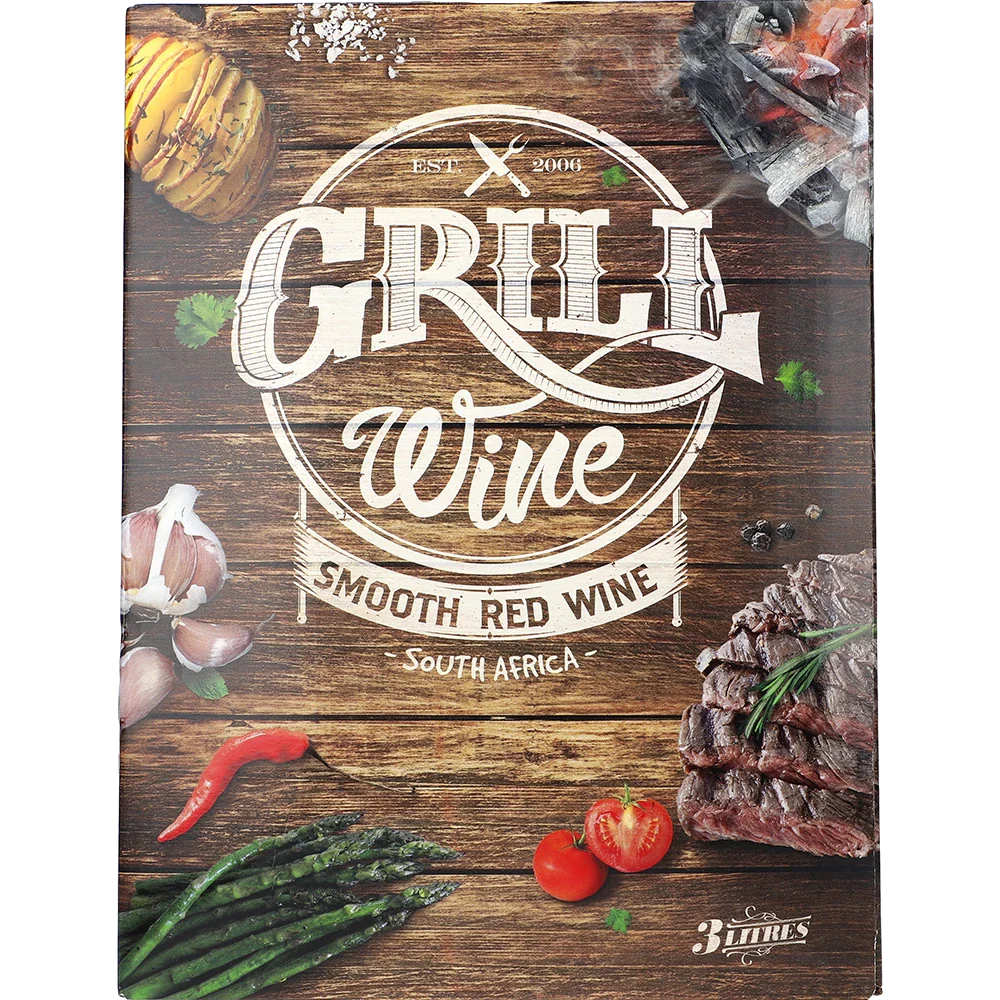 Grill slät röd