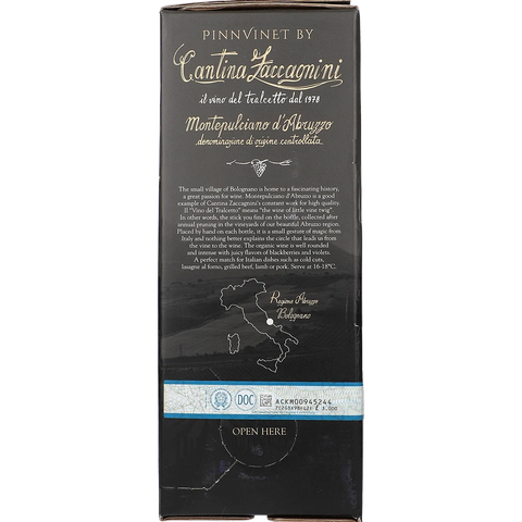 Cantina Zaccagnini Dal Tralcetto Montepulciano Organic
