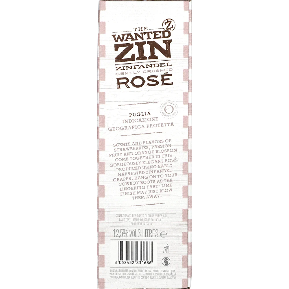 The Wanted Zin Zinfandel Rosé