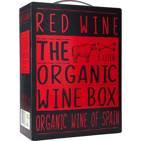Den ekologiska vinlådan rött vin