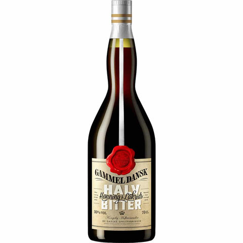 Gammel Dansk Halv Bitter Honning & Lakrids Spiritus