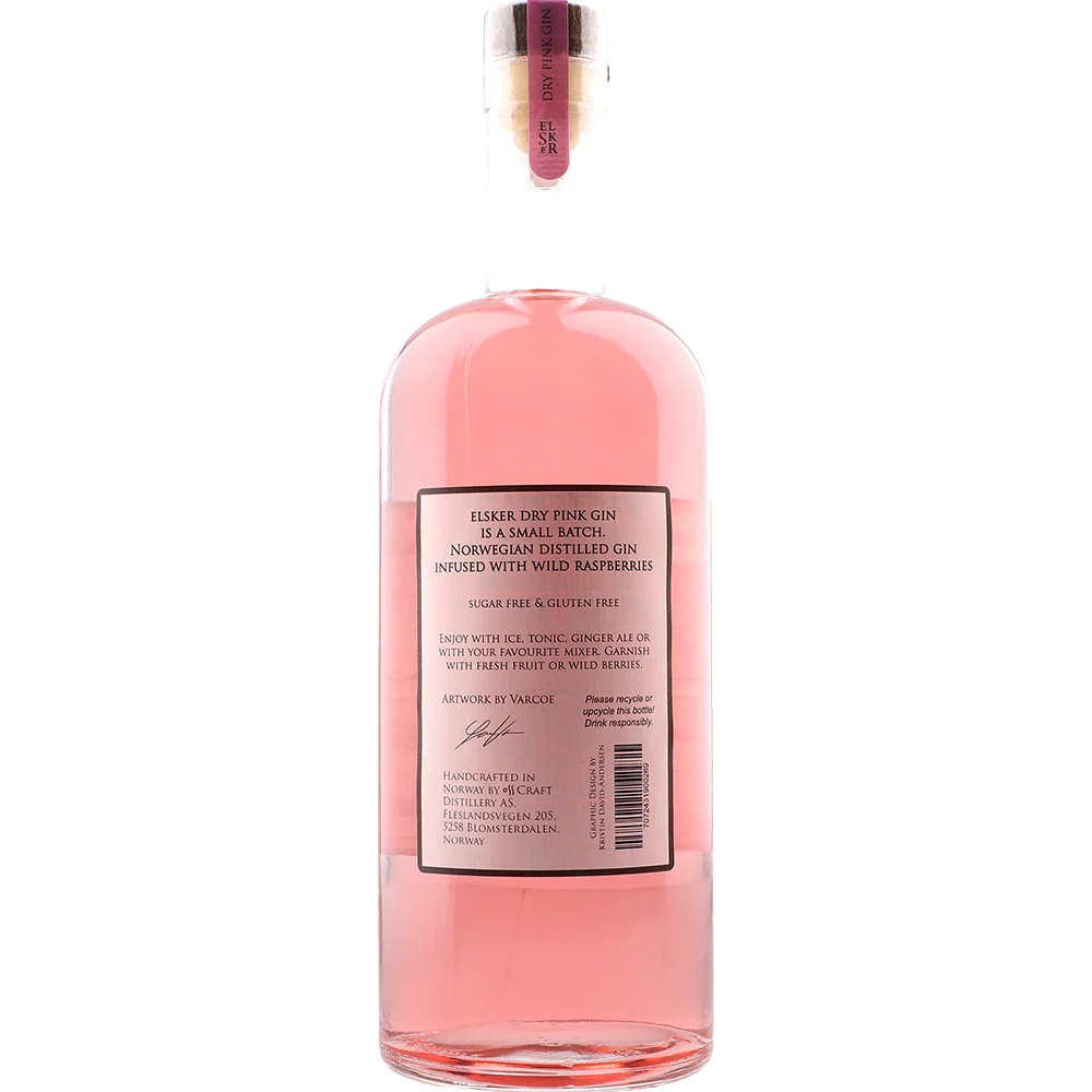 Älskar torr rosa gin